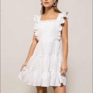 White Line & Dot Dress